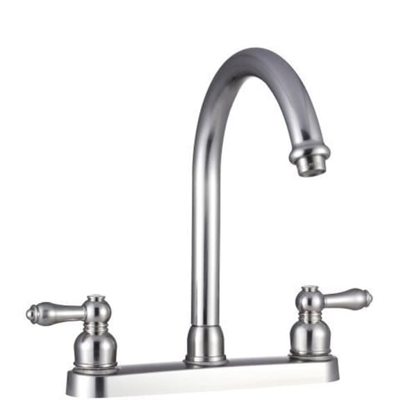 Dura Faucet NON-METALLIC HI-RISE RV KITCHEN FAUCET - BRUSHED SATIN NICKEL DF-PK340L-SN - main